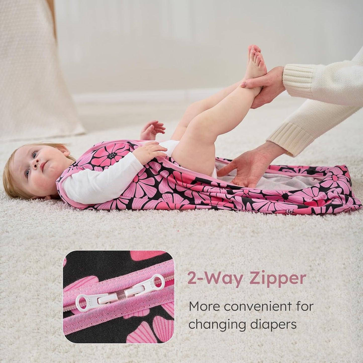 Yoofoss Baby Sleep Sack Baby Wearable Blanket 100% Cotton 2-Way Zipper Toddler Sleeping Sack