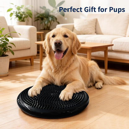 Wobble Cushion Balance Disc, Extra Thick Sensory Pad for Kids & Adults, Flexible Seating Core Strength Trainer for Posture Correction, Desk, Yoga & Stability Workout with Pump