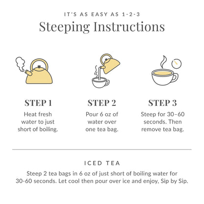 The Republic of Tea Honey Mango 100% White Tea, Low Caffeine, 50 Count