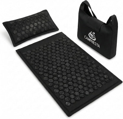 Acupressure Mat and Pillow Set, Mat with HIPS Spikes for Back/Neck Pain Relief, Sciatic, Headache, Stress and Muscle Relaxation