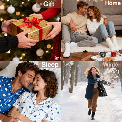 5 Pairs Fuzzy Socks with Grips for Women, Non Slip Cozy Fluffy Soft Socks, Winter Sleep Slipper Hospital