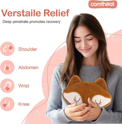 Microwave Unscented Heating Pad for Pain Relief, Moist Heat Pack Hot Compress for Period Cramps, Shoulder, Muscles, Cute Cloud Plush Heating Pad, Gift for Girl Women, with Washable Cover