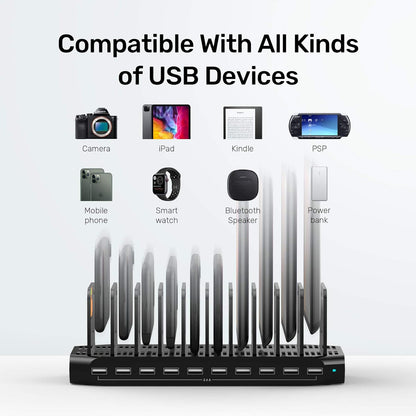 Unitek 10 USB Charging Station Multiple Devices for iPad Tablet iPhone Mic