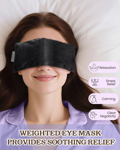 Hihealer Lavender Eye Pillow for Relaxation, Yoga, Sleep, Weighted Eye Mask