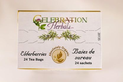 Celebration Herbals Organic Elderberries Tea Bags 24 Count
