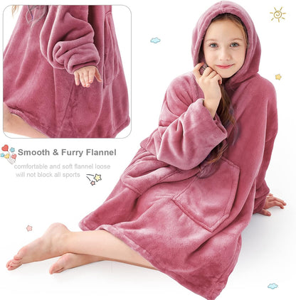 Aemicion Strawberry Blanket Hoodie,Oversized Sherpa Wearable Hooded Blanket,Warm Cozy Sweatshirt Gifts for Women Girls Adult
