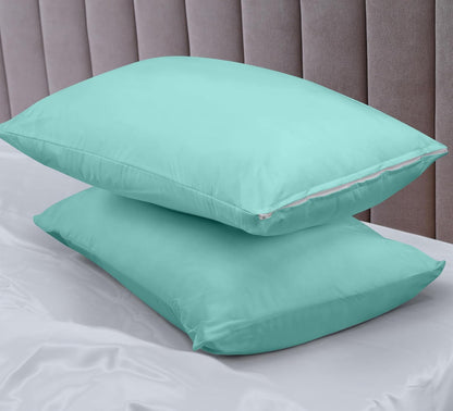 Utopia Bedding Premium 100% Waterproof Pillow Protectors with Zipper Standard Size (Set of 4), Bed Bug and Dust Mite Proof Zippered Pillow Covers, Pillow Encasement Cases, Gray
