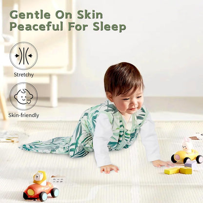 Baby Sleep Sack 0-6 Months,100% Cotton TOG 0.5 Wearable Blanket for Newborn and Infant, 3 Pack 2-Way Zipper Lightweight Sleeping Bags for Toddler
