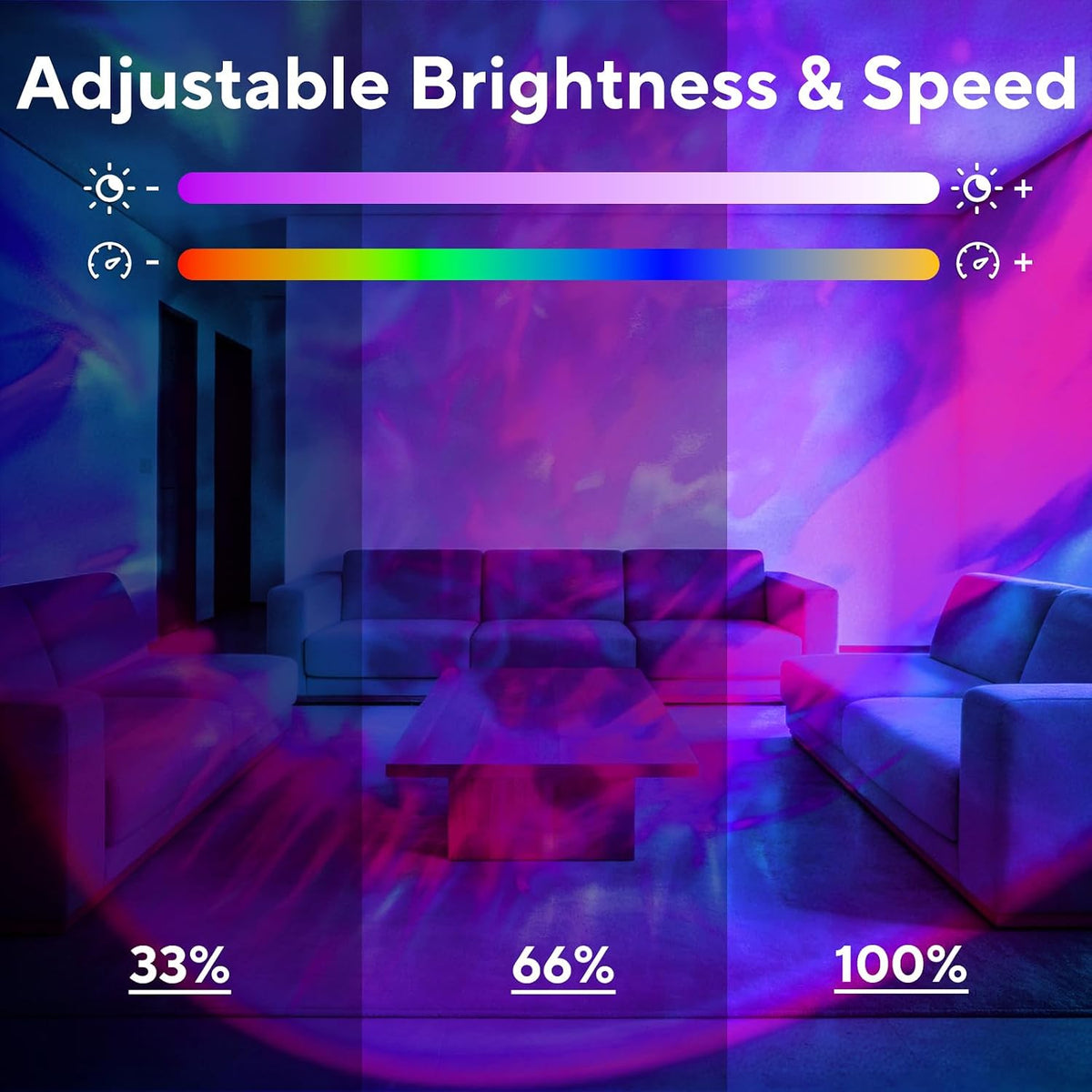 Galaxy Projector for Bedroom, Nebula Ceiling Led Lamp with Remote