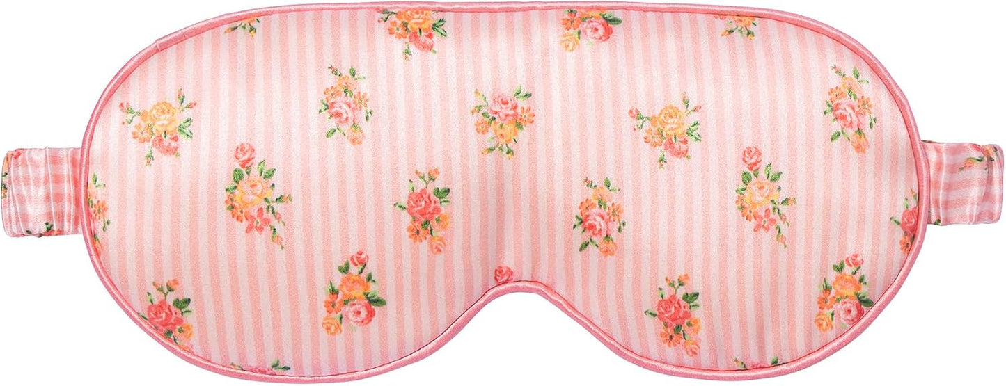 slip Contour Sleep Mask | 100% Pure Mulberry Silk, Ultra Soft | Contoured Design, Prevents Eye Pressure | Adjustable Strap, Ideal for Travel - Black