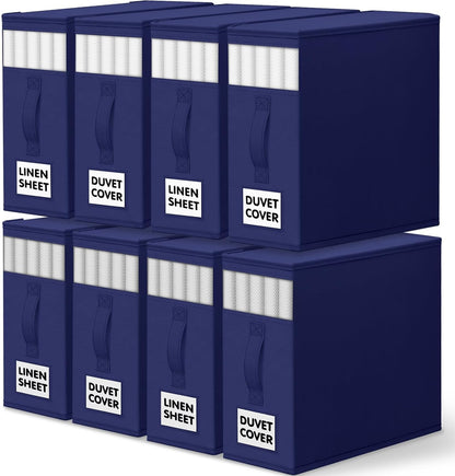 WOWBOX Bed Sheet Organizers and Storage,Closet Organizer Under Bed Storage