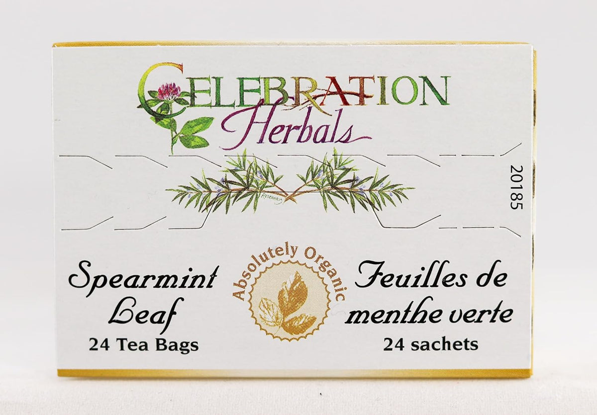 CELEBRATION HERBALS Spearmint Leaf Tea Organic 24 Bag, 0.02 Pound