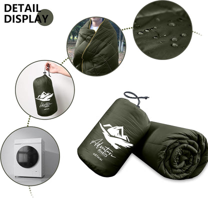 Mini Camping Blanket Lightweight Puffy Camp Blanket