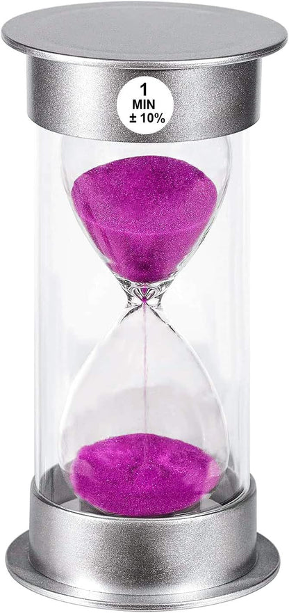 2 Minute Hourglass Sand Timer with Suction Cup,Unbreakable Sucker Sand Clock Timer 2 min,Plastic Mini Sand Watch,Rotatable Reloj De Arena for Kids Toothbrush(Blue)