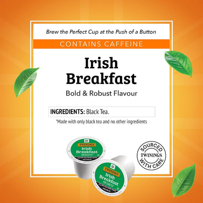 Twinings Irish Breakfast Black Tea K-Cups for Keurig, 12 CT Box (6 Pack)