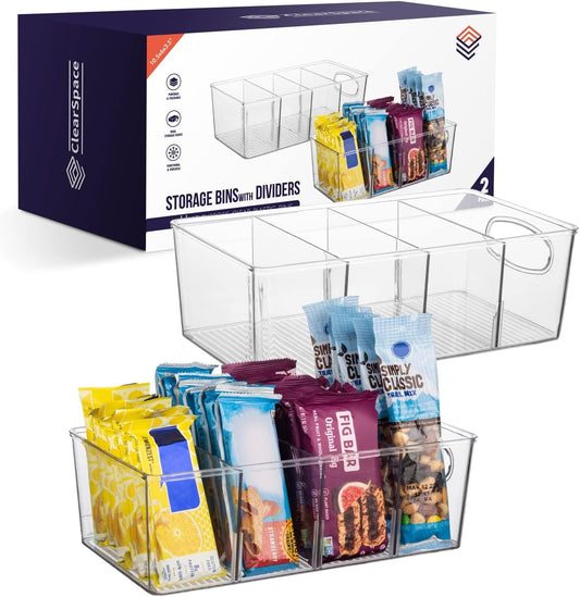 ClearSpace Pantry Organizers and Storage and Cabinet Organizer, 2 Pack