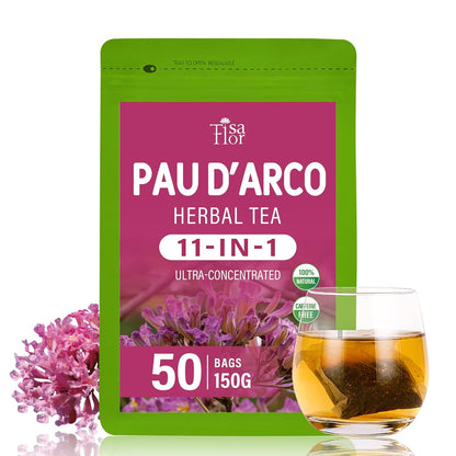 TisaFlor Milk Thistle (Cardo Mariano) Tea Bags for Liver Health, Detox & Immune Support, 5-in-1 Herbal Tea with Dandelion Licorice, Naturally Caffeine-Free - 50 Bags