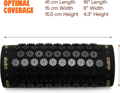 ShaktiMat Acupressure Pillow for Relaxation, Massage Neck Muscles, Relieve Stress & Tension, Similar to Acupuncture, No Needles Required (Classic - Level 3 - Shakti Black)