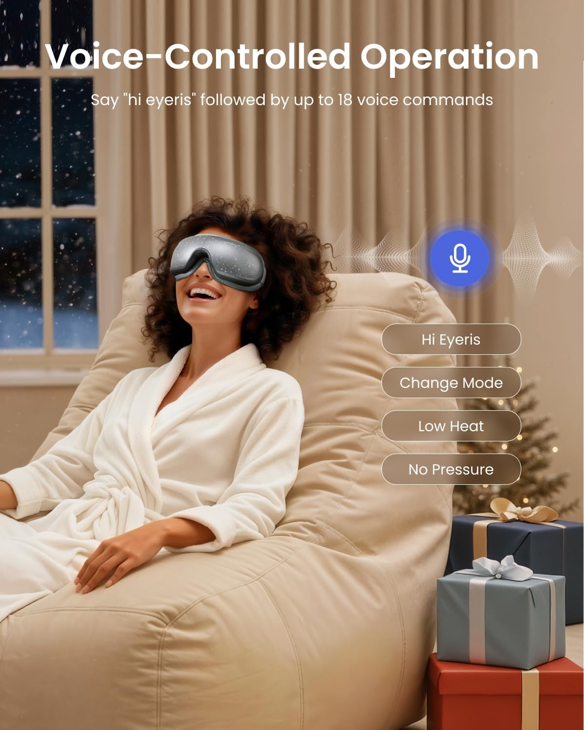 RENPHO Eyeris 3 Eye Massager with Heat and Cooling, Massaging Eye Mask