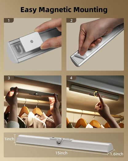 EZVALO 13-inch Closet Lights, Motion Sensor Lights Indoor