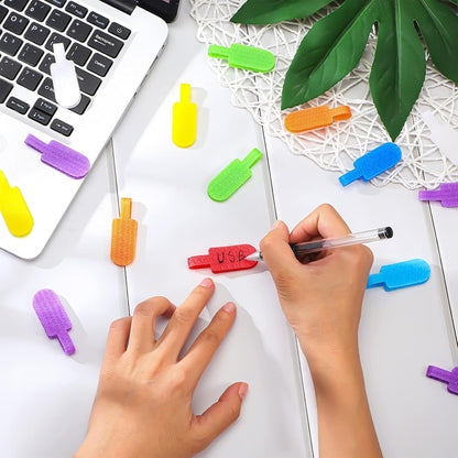 Outus 50 Pcs Cable Labels Multi Color with Writable Surface, Classic Style