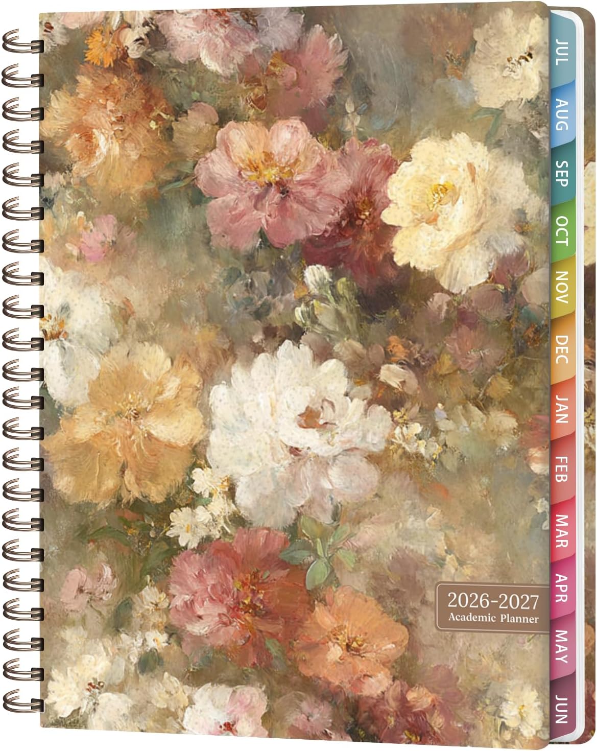 Planner 2026-2027, Weekly and Monthly Calendar Planner, JUL 2026 - JUN 2027 | A5(6.3'' x 8.5''), Hardcover, Agenda Book, Sprial Bound, Inner Pocket, Office and School Use