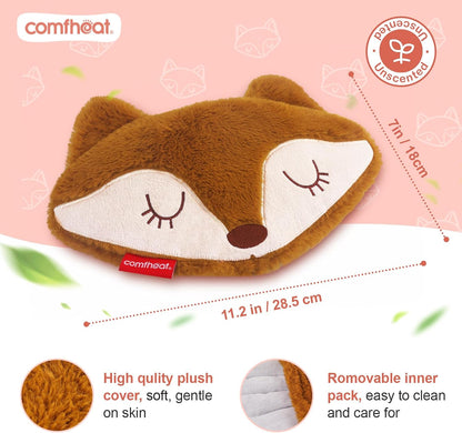Microwave Unscented Heating Pad for Pain Relief, Moist Heat Pack Hot Compress for Period Cramps, Shoulder, Muscles, Cute Cloud Plush Heating Pad, Gift for Girl Women, with Washable Cover