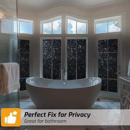 LUTE Blackout Window Film, Window Tint for Home Privacy, 17.5" x 78.7"