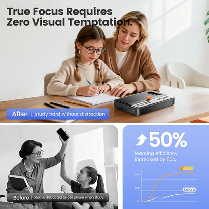 Vaydeer Phone Lock Box with Timer, 99-Hour Lock