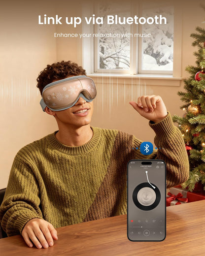 RENPHO Eyeris 1 Eye Massager with Heat, FSA Eligible HSA, Heated Eye Mask for Head Tension, Eye Strain & Screen Fatigue, Birthday Gifts for Men and Women