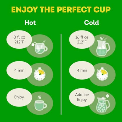 Lipton Peach Green Tea Bags, 20 Total Tea Bags