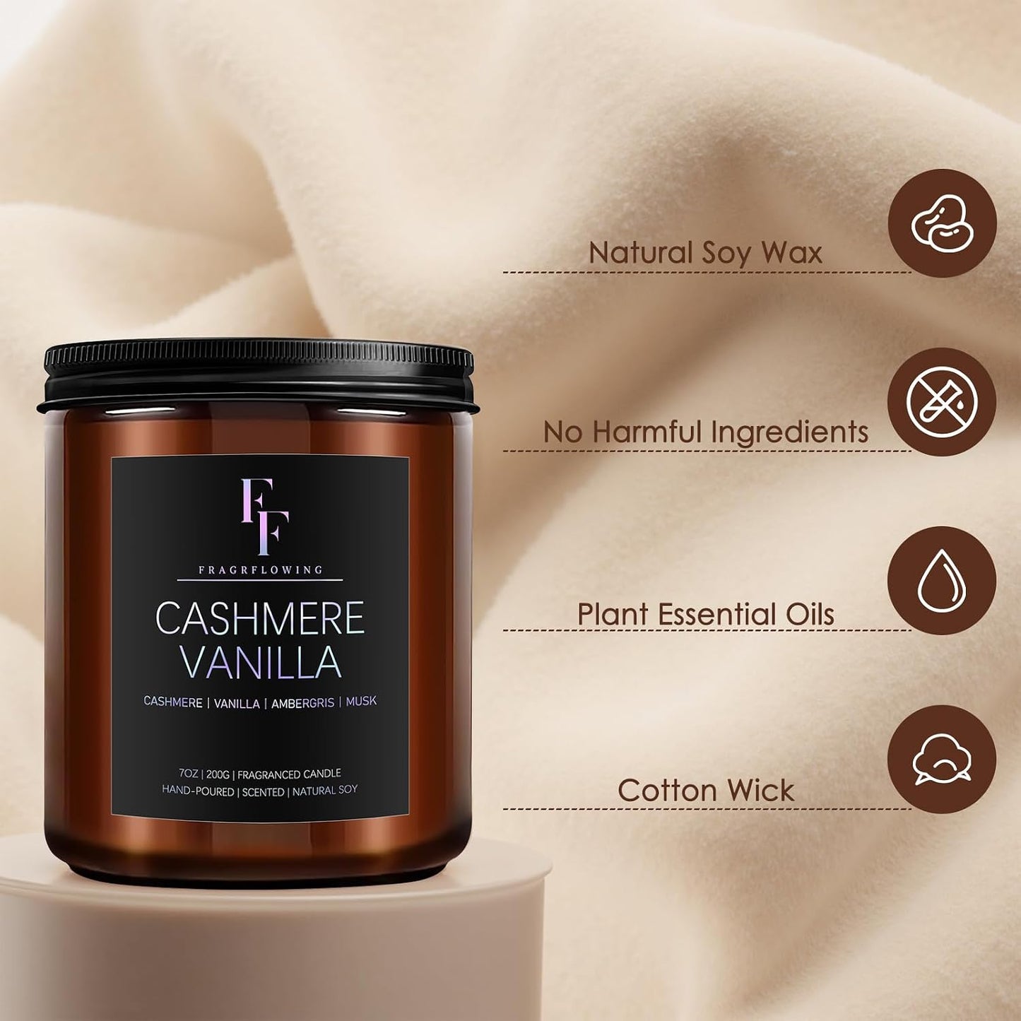 Scented Candles for Home Scented Aromatherapy Candles, 4 Pack 28 Oz Soy Wax Candle Gift Set Valentine's Day Gift for Women Men (Lavender/Vanilla//Sandalwood Rose/Moroccan Amber)
