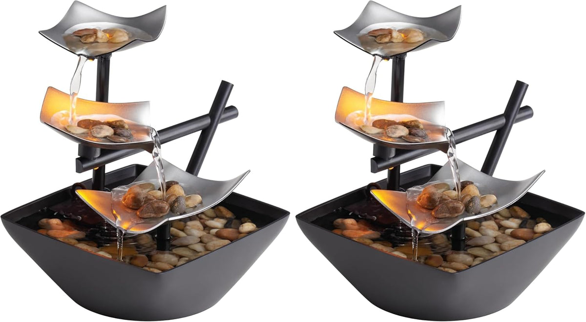 Homedics Tabletop Water Fountain, Home Décor Soothing Sound Machine