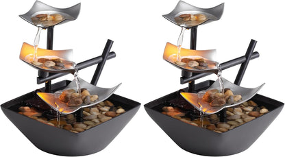 Homedics Tabletop Water Fountain, Home Décor Soothing Sound Machine