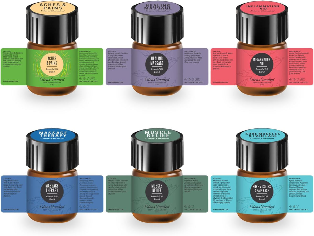 Edens Garden Top Essential Oil Blends Sampler 18 Set – 100% Pure Therapeutic Grade, Natural, Undiluted Aromatherapy Scents for Diffusers & Humidifiers – Wellness Gift for Men & Women, .92 ml/ 18 Pack