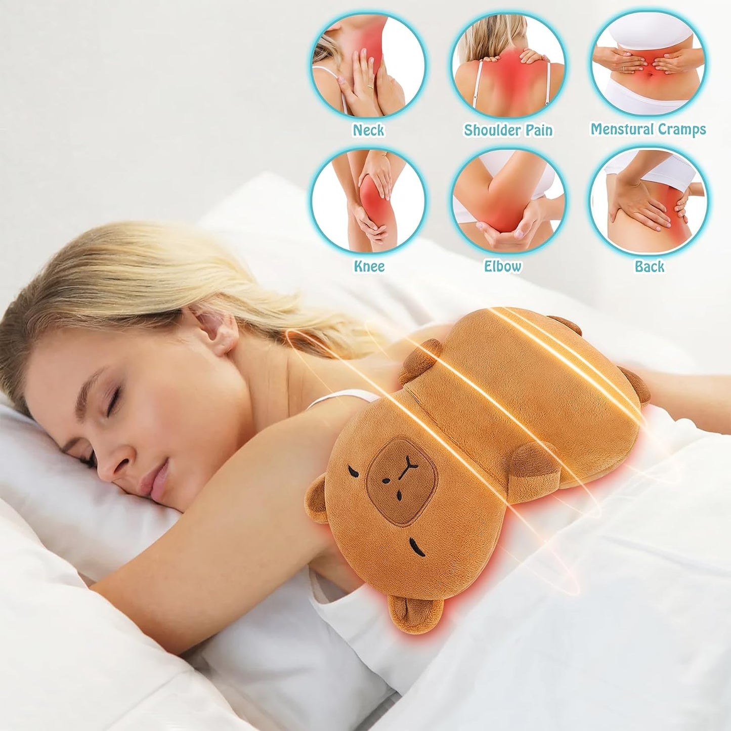 Microwave Heating Pad for Period Cramps,Otter Microwavable Heating Pad for Shoulder Neck Back Knee Pain Relief with Lavender Scented,Cute Otter Plush Toys Heat Pack for Women Kids Birthday