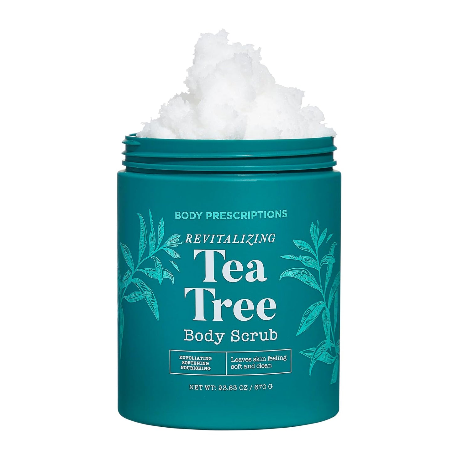 Body Prescriptions Exfoliating Body Scrub – Body Cleanser for Nourished, Ultra-Smooth Skin, Honey Citrus, Coconut Almond, and Sweet Mint