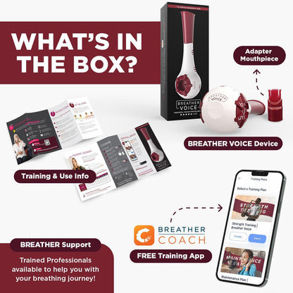 The Breather Voice | Respiratory Breath & Lung Trainer | Strengthen Your Breath Control & Elevate Your Singing Performance