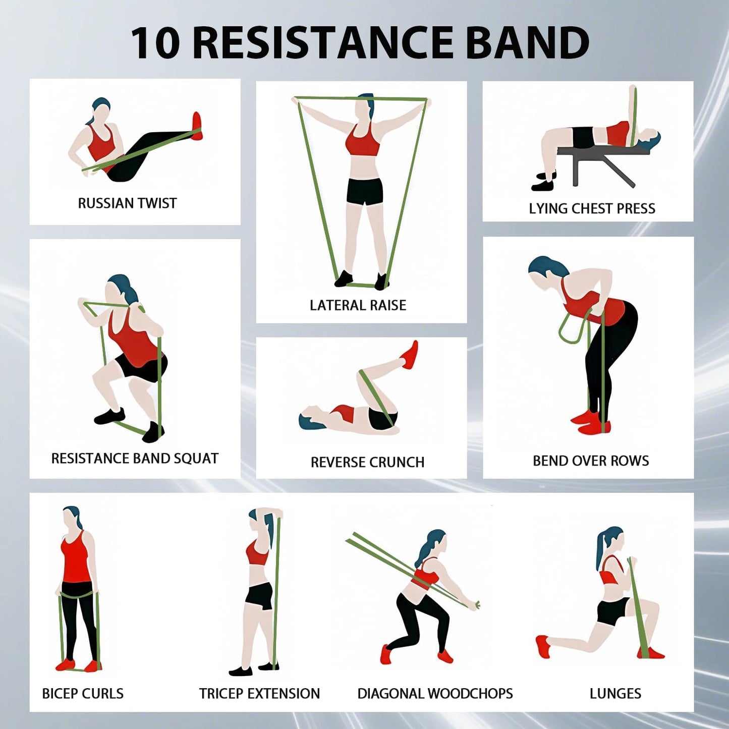 Resistance Bands for Pull Up Assist, Stretch Bands & Exercise Workout Set