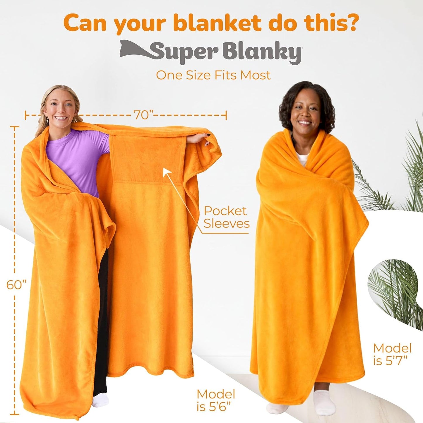 Super Blanky Wearable Blankets for Women & Men, Graduation Day Gift for Her, Cozy Gifts for Women, Wife Birthday Gifts Ideas