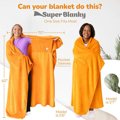 Super Blanky Wearable Blankets for Women & Men, Graduation Day Gift for Her, Cozy Gifts for Women, Wife Birthday Gifts Ideas