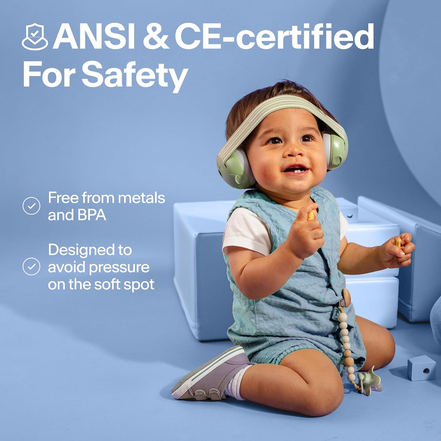 Alpine Muffy Baby Ear Protection for Babies and Toddlers up to 36 Months - CE & ANSI Certified - Noise Reduction Earmuffs - Comfortable Baby Headphones Against Hearing Damage & Improves Sleep - Blush