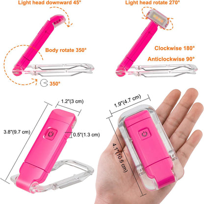 BIGLIGHT Amber Book Reading Light, LED Clip on Book Lights, Reading Lights for Books in Bed, Small Book Light for Kids, USB Rechargeable, 2 Brightness Adjustable for Eye Protection, Orange