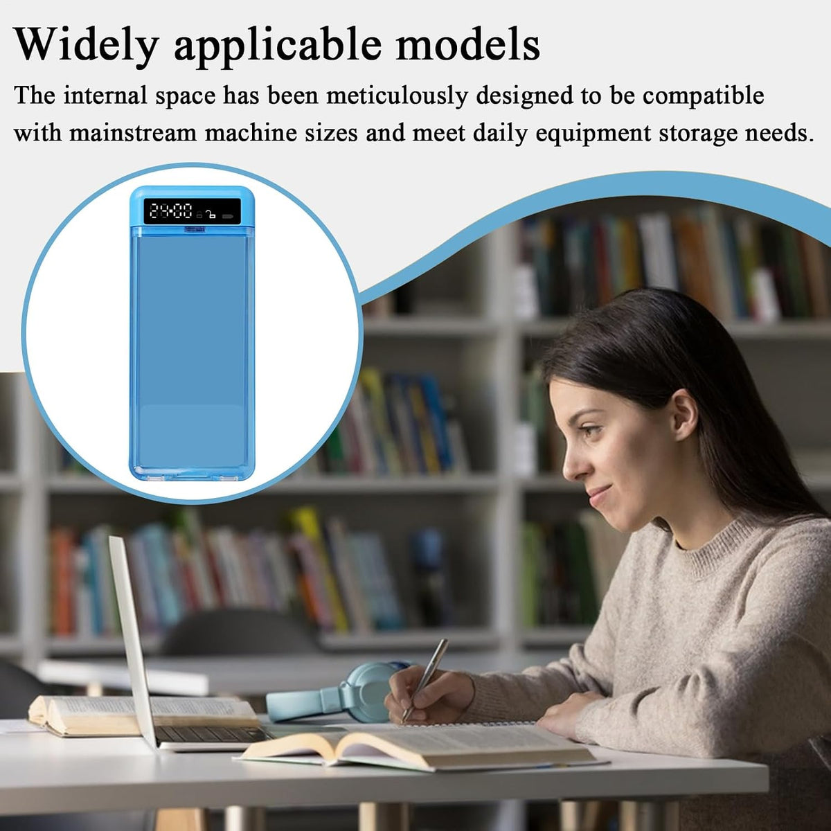 Phone Lock Box with Timer Portable Transparent Timer Lock Box