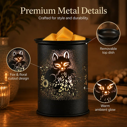kobodon Wax Melt Warmer Metal Wax Warmer for Scented Wax Electric Fragrance Candle Oil Burner 2 in 1 Wax Melts as Gifts for Moms Grandma Women Girls(Sunflower)