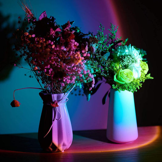 Sunset Lamp Projection, Sunset Night Light Rainbow Projector 180° 16 Color Changing 4 Modes, Vlog, Photography, Decorative, Party Decor, Gift for Women(16 Color) (rainbow colors) (rainbow colors)