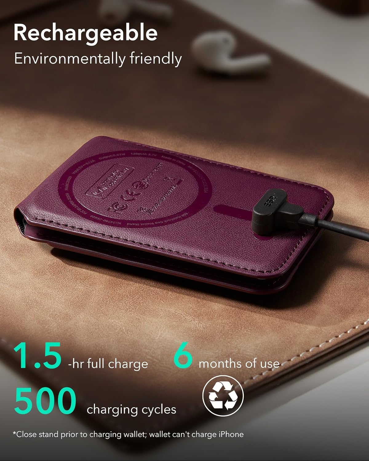 ESR Geo for MagSafe Wallet with Full Find My Functionality, 5 Card Holder