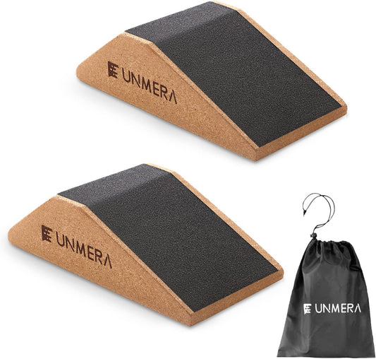 UNMERA Squat Wedge Block Non Slip for Heel Elevated Squats, 2PCS