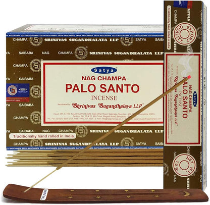 TRUMIRI Incense Stick Holder Bundle with Satya Sai Baba Nagchampa 250g Bulk Incense Sticks Nag Champa Agarbatti - Pack of 1 (Approx 250 Insence-Sticks)