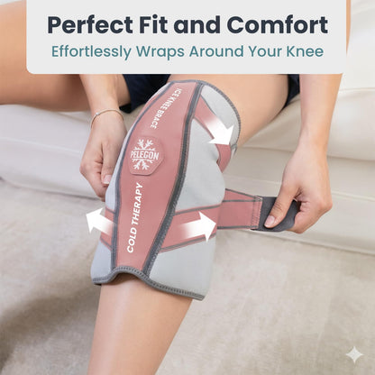 Knee Ice Pack Wrap (1 Pack) - Adjustable Ice Pack for Knees Surgery, Replacement, Arthritis Pain, ACL, Sports Injuries, Post Surgery, for Long Duration - 1 Pack